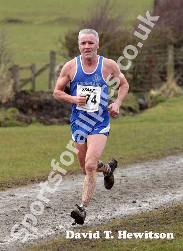 Brian Rushworth (Sunderland) 50-54, males 35 to 64 race, BMAF Cross Country, Herrington, Sunderland.